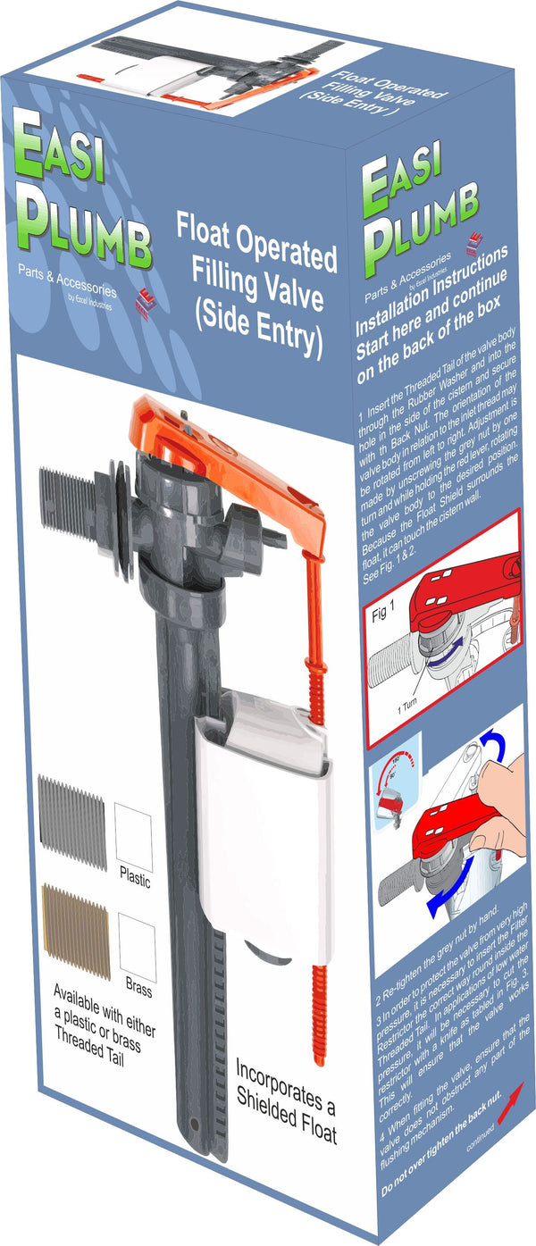 Easi Plumb Brass Tail Side Entry Filling Valve